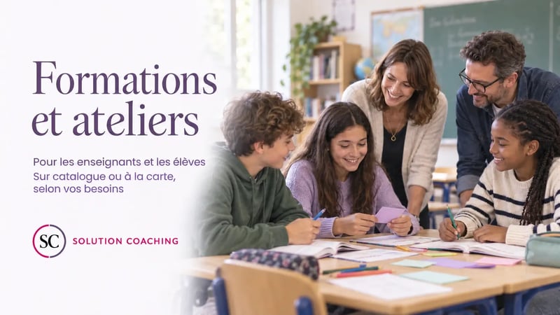 atelier de formation pour élèves motivés et enseignants sereins en Brabant Wallon