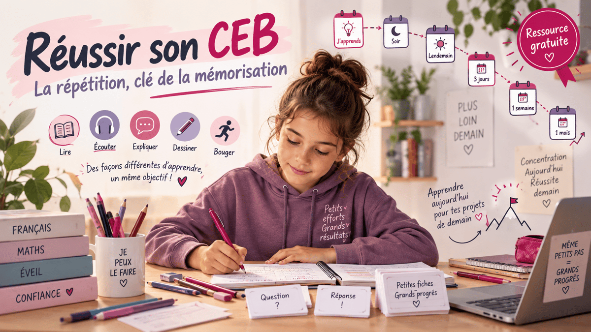 Enfant motive travaille memorise ceb ressource gratuite